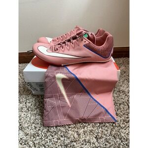 Nike HQ2061-600 MENS 10 Rival Sprint All Track Spikes, Red /Pale Ivory